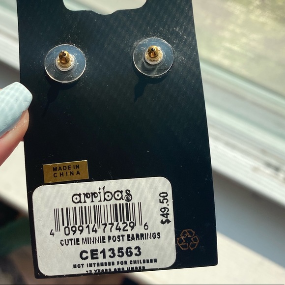 Minnie Mouse Swarovski Earrings - Picture 4 of 4